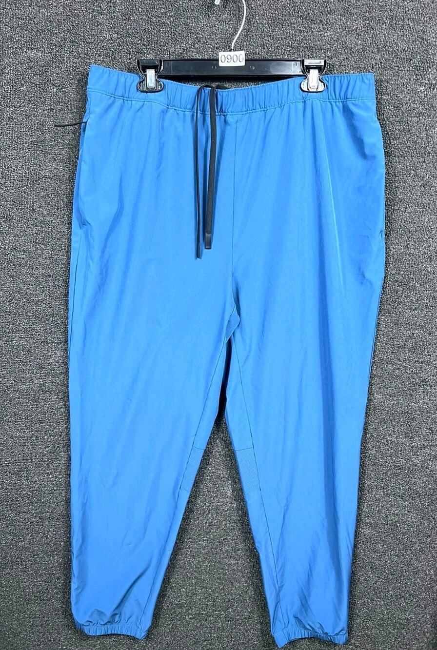Gap Performance Jogger Quick Dry Pants GF000832 Mens Size XL Blue Drawstring